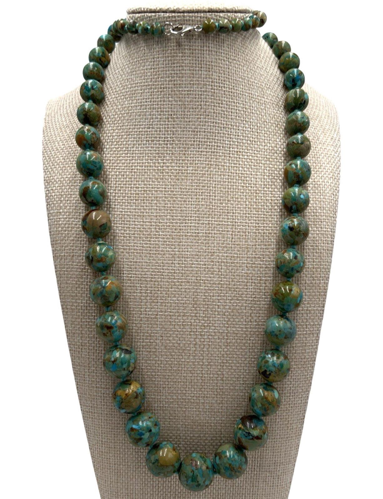 Other Dennis Kalisteo Navajo Turquoise Sterling Silver Necklace Size ONE SIZE - 2 Thumbnail