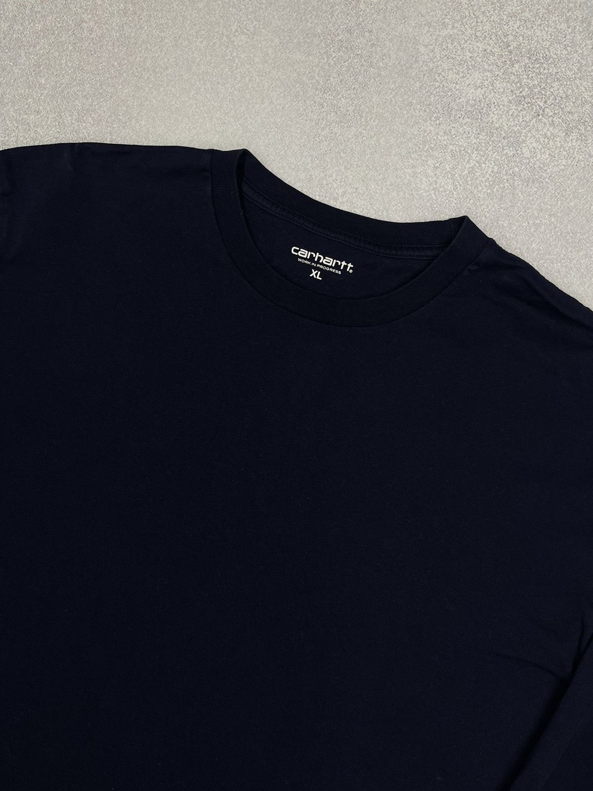Carhartt × Carhartt Wip Mens Carhartt WIP Base Longsleeve Navy Size XL Size US XL / EU 56 / 4 - 5 Thumbnail