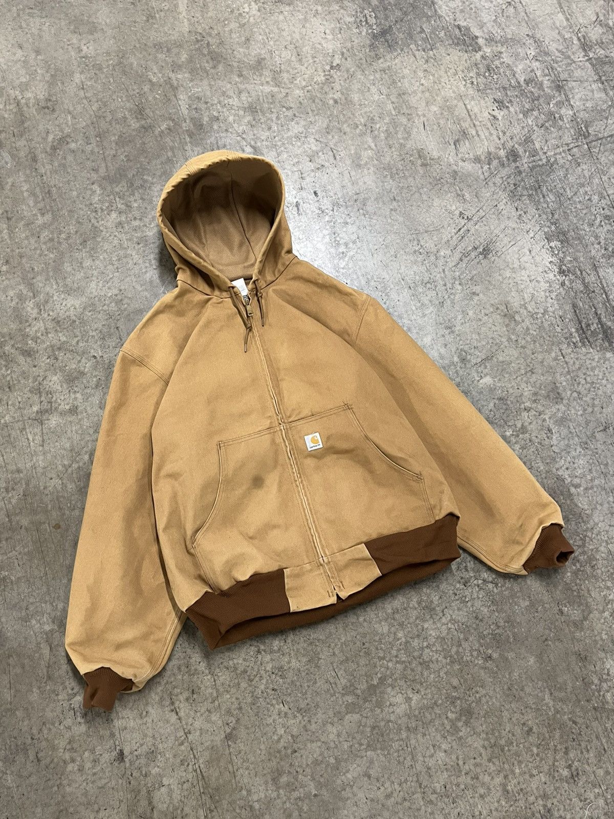 Carhartt × Vintage Carhartt vintage hooded zip up jacket rare hype workwear Size US XL / EU 56 / 4 - 1 Thumbnail