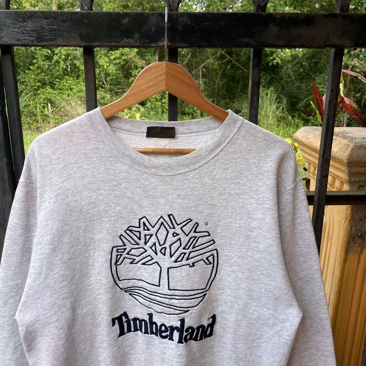 Timberland × Vintage 🔥Vintage 90s Timberland Embroidered Big Logo Sweatshirts Size US M / EU 48-50 / 2 - 4 Thumbnail
