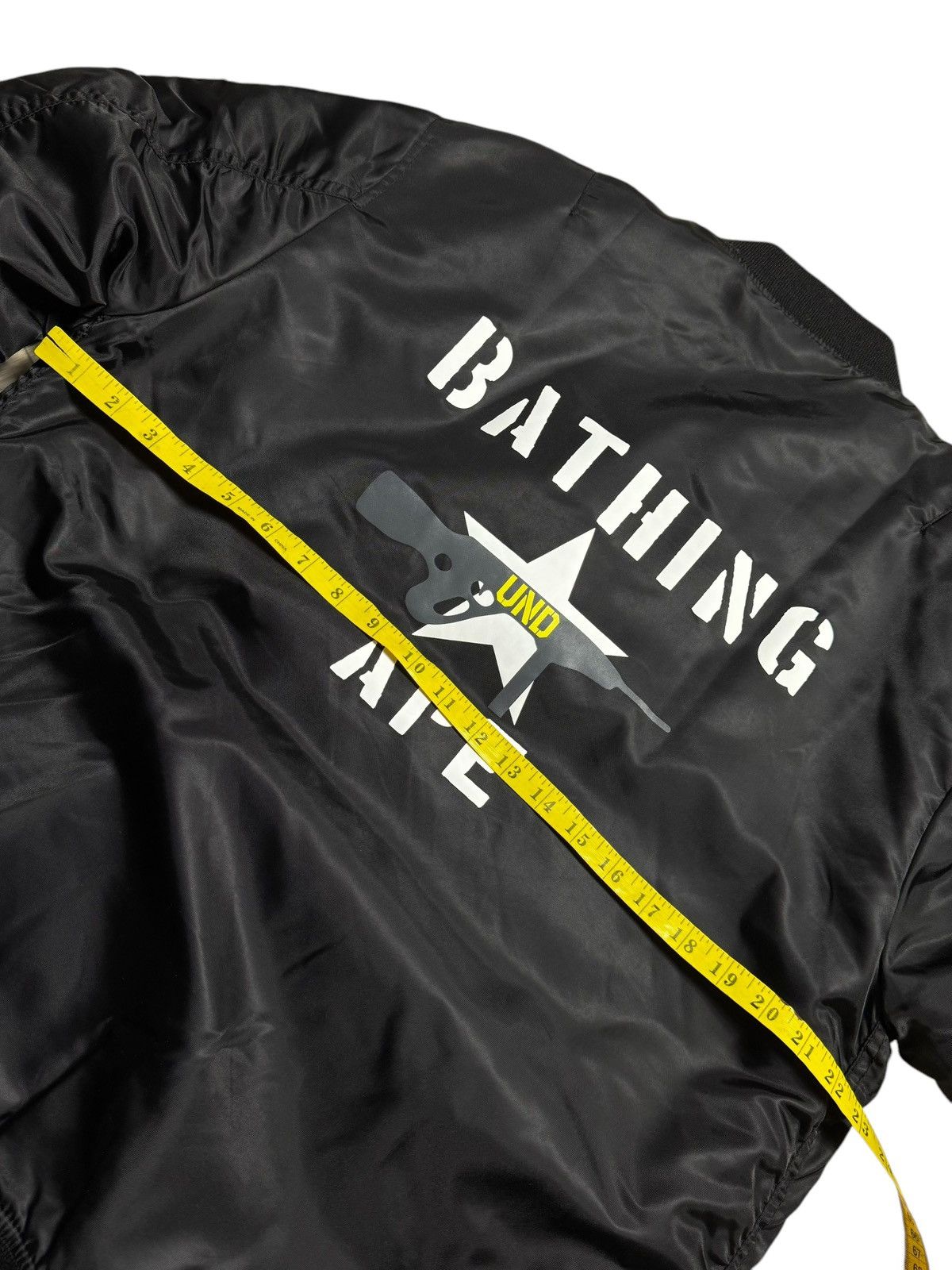 Bape × Undefeated BAPE UNDEFEATED MA-1 bomber jacket Black Size US XL / EU 56 / 4 - 4 Thumbnail