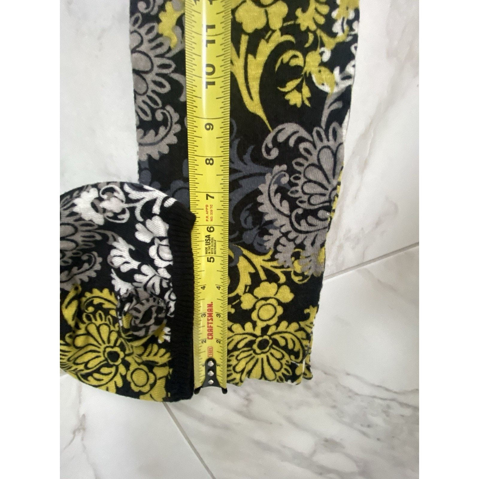 Vera Bradley Vera Bradley Paisley Bird Black/Yellow Hat & Scarf Size ONE SIZE - 5 Thumbnail