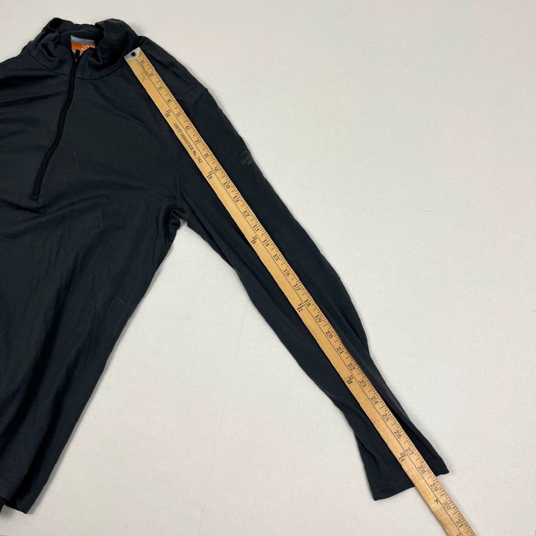 Icebreaker Icebreaker Merino 200 Pullover Mens M Gray Wool Hiking Base Layer Quarter Zip Jacket Size US M / EU 48-50 / 2 - 5 Thumbnail