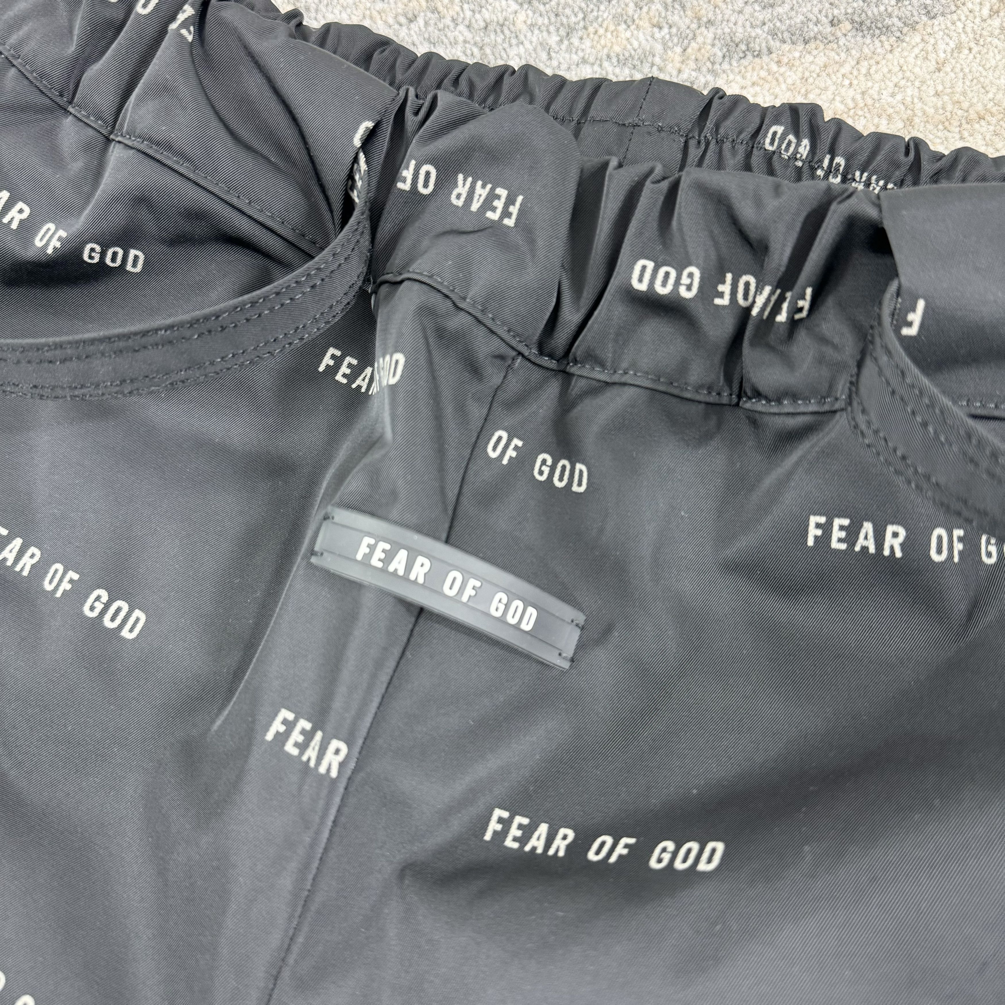 Fear of God Fear Of God All Over Print Baggy Track Pants Black RRP £870 Size US 30 / EU 46 - 5 Thumbnail