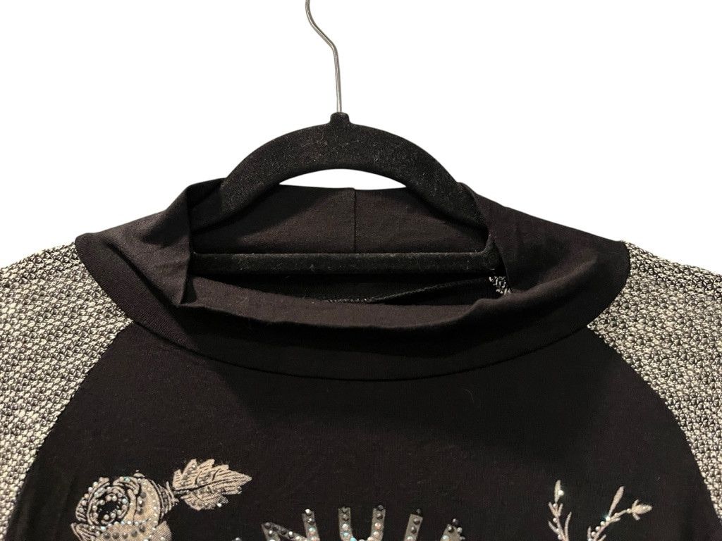 Harley Davidson Harley Davidson NWT Embellished Mock Neck Shirt Size 2XL Size XXL / US 16-18 / IT 52-54 - 3 Thumbnail