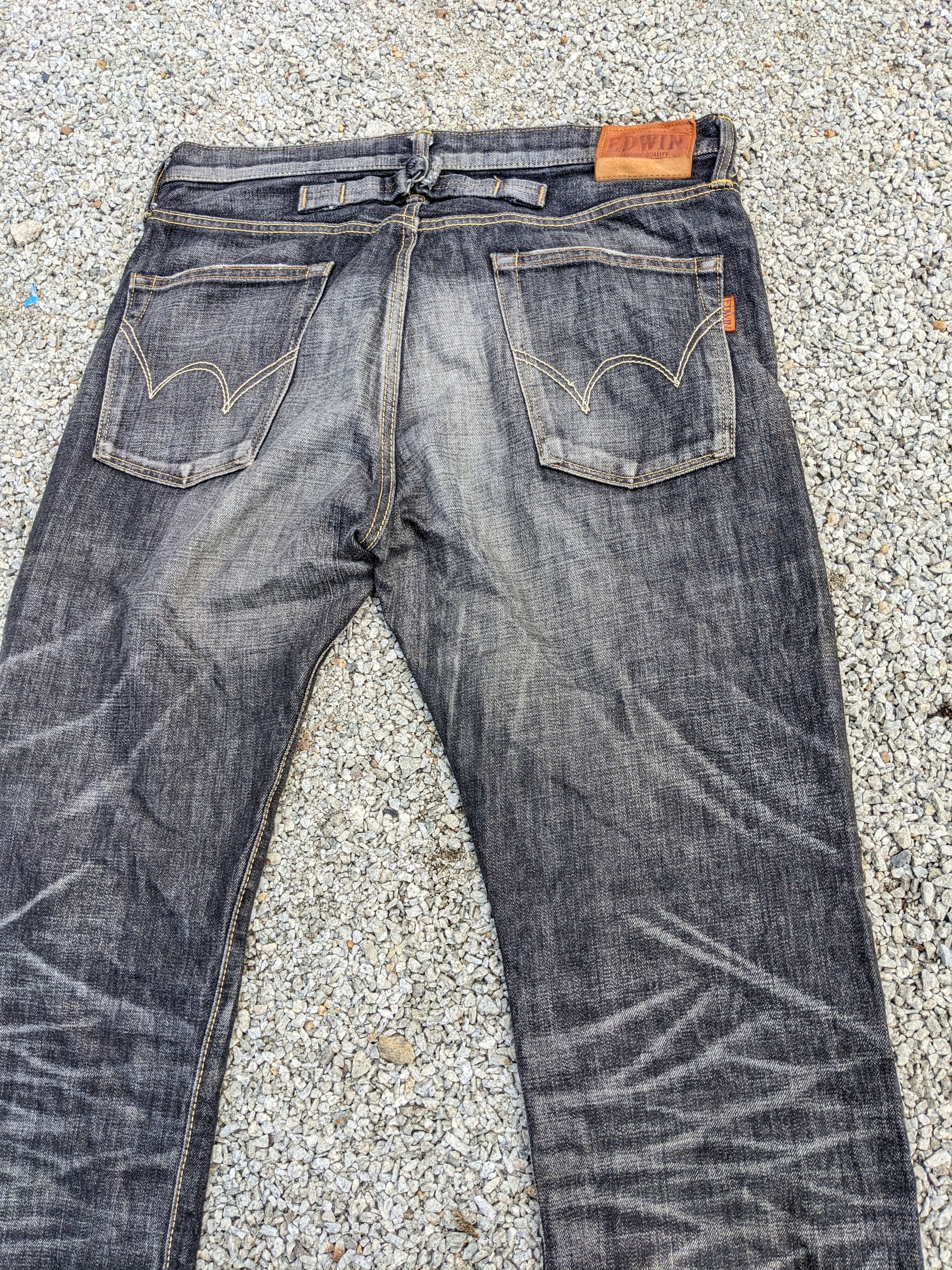 If Six Was Nine × Japanese Brand Vintage Edwin 505zX Stonewashed Faded SelvedgeJapanese Denim Size US 36 / EU 52 - 5 Thumbnail