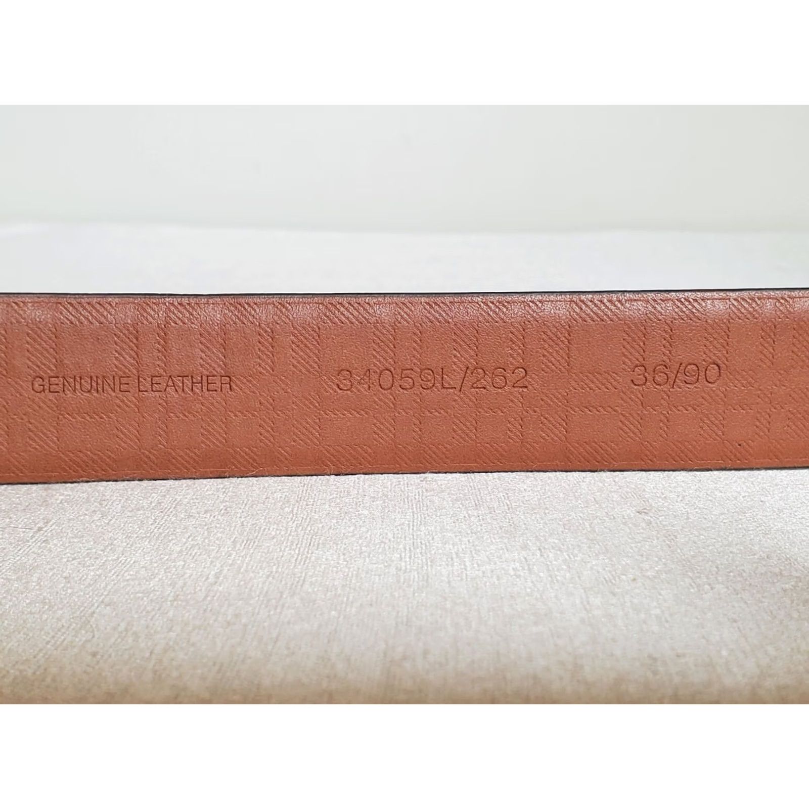 Doublet BOCONI Douglas Italian Leather Dress Belt Cognac Double Keepers Men Size 36 Size 36 - 7 Thumbnail