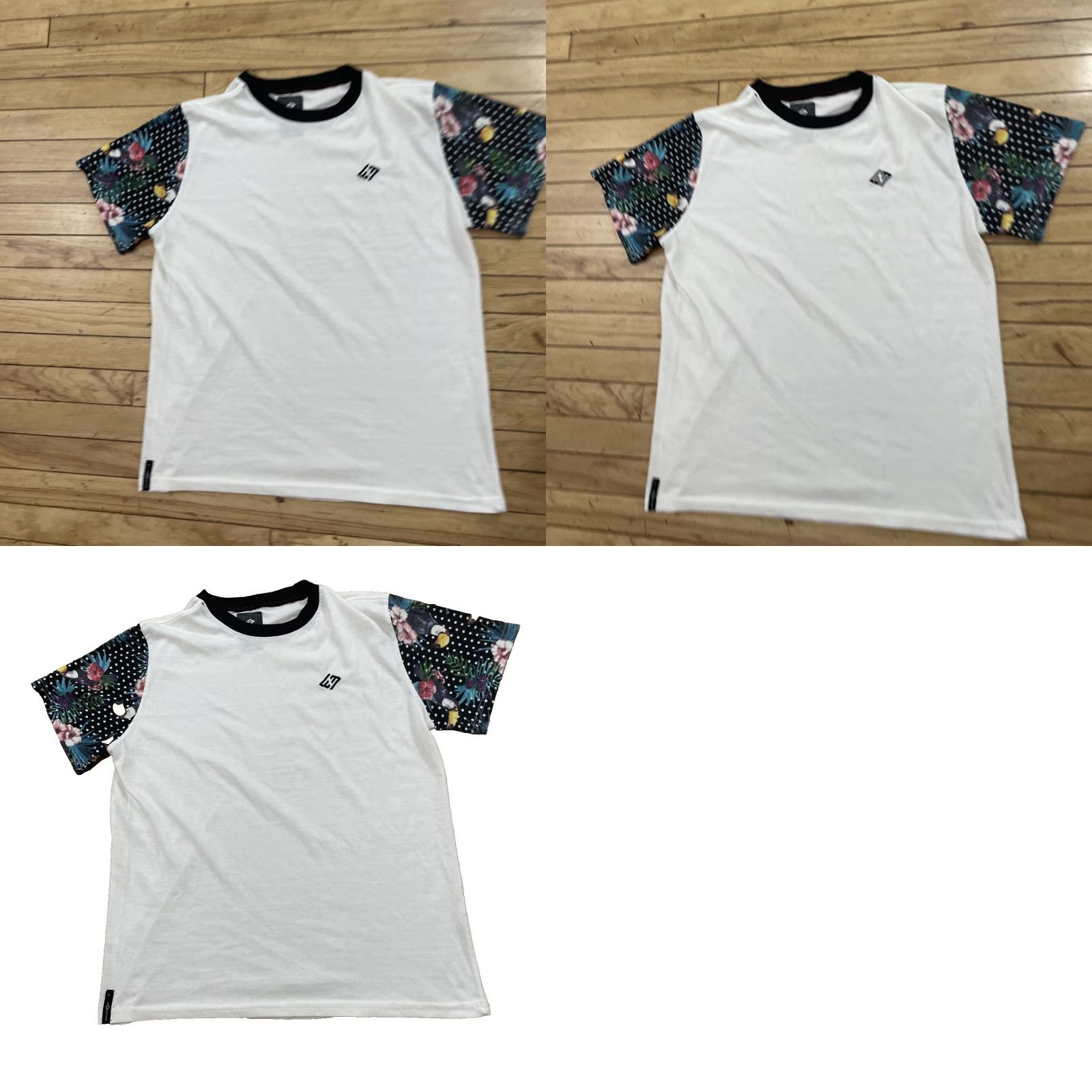 Enyce ENYCE T-Shirt Men L Floral Hawaiian Sleeve Toucan Bird Multicolor Short Sleeve Crew Neck Large Size US L / EU 52-54 / 3 - 10 Thumbnail
