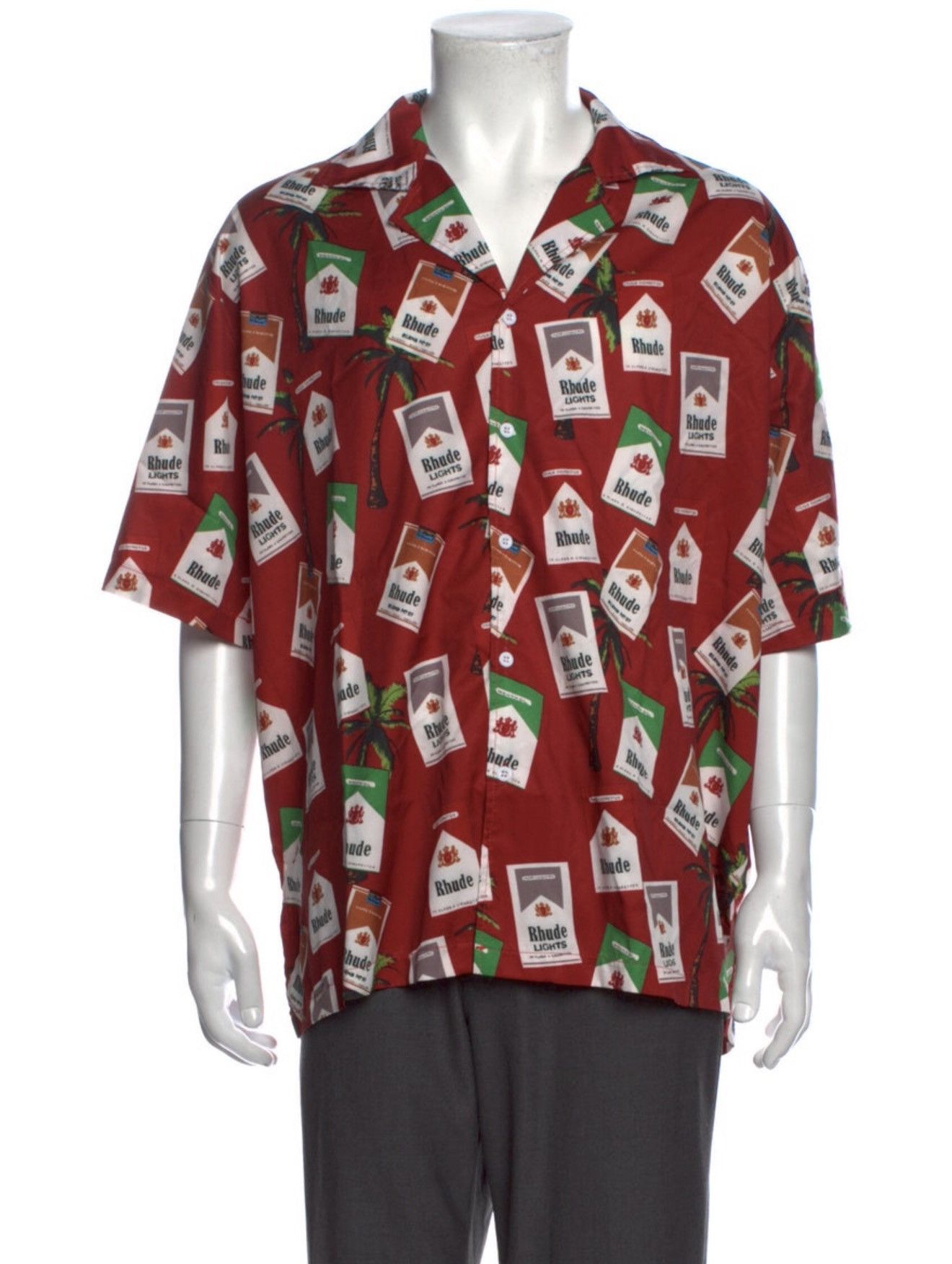 Rhude Printed three quarter sleeve shirt Size US L / EU 52-54 / 3 - 1 Thumbnail