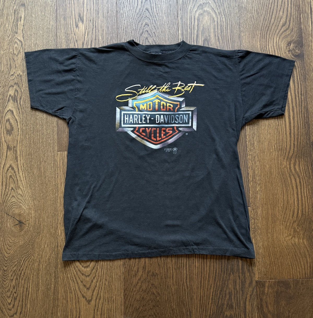 Vintage Vintage 80s 3D Emblem Harley Davidson Still the Best Tee Size US L / EU 52-54 / 3 - 1 Thumbnail