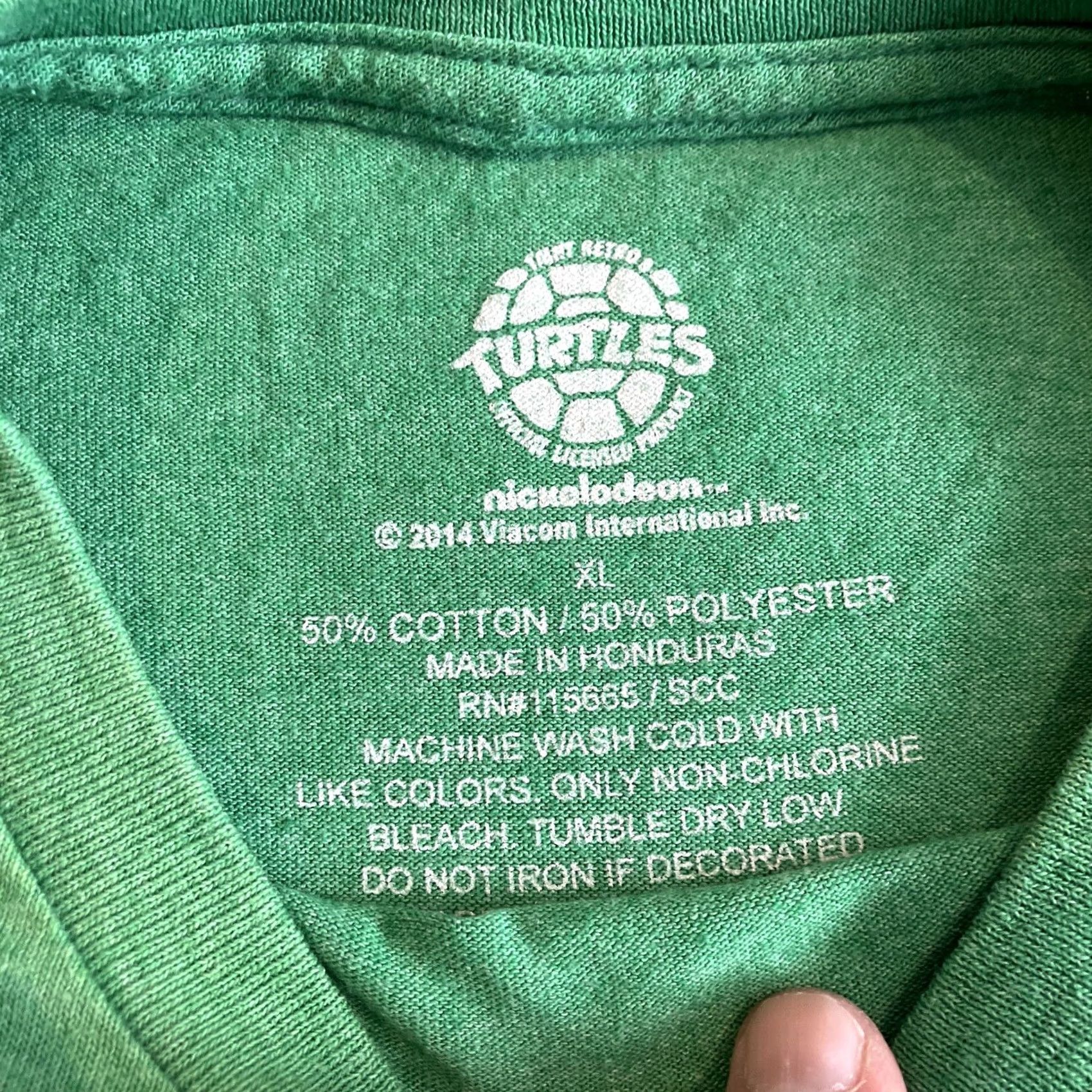 Nickelodeon Nickelodeon Teenage Mutant Ninja Turtles T Shirt Men’s XL Crew Neck Green Short Sleeve Graphic Tee 90s Cartoon Retro Dive into TMNT Shirt Mens XL Size US XL / EU 56 / 4 - 3 Thumbnail