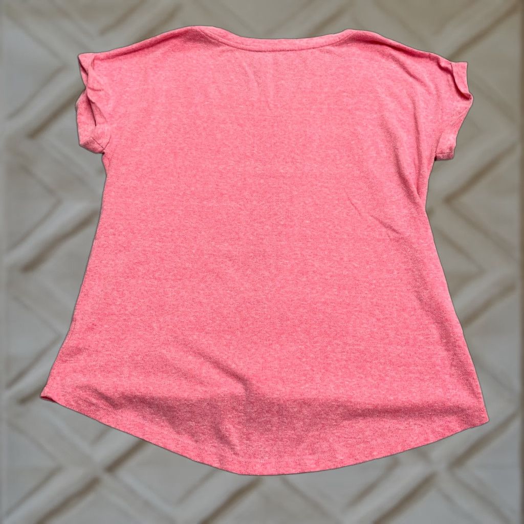 Faded Glory Faded Glory Basic T-Shirt Womens Medium Pink Round Neck Short Sleeve Pocket Tee Size M / US 6-8 / IT 42-44 - 1 Thumbnail