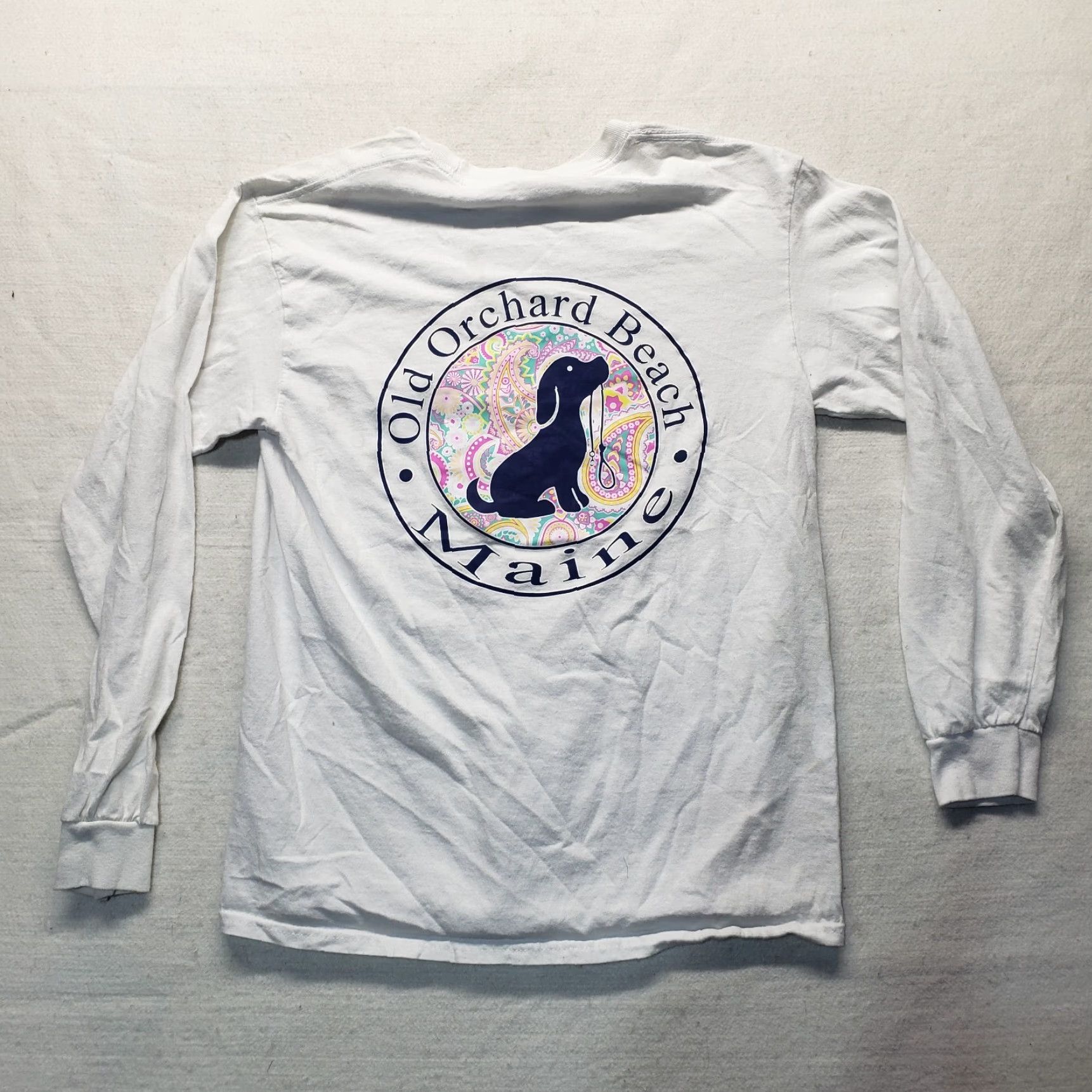 Vintage Sunsations Shirt Women's White T-Shirt - Adult Medium - Maine Travel Elephant Graphic, Tie Dye, Crew Neck, Cotton Blend, Casual Short Sleeve Size M / US 6-8 / IT 42-44 - 8 Thumbnail