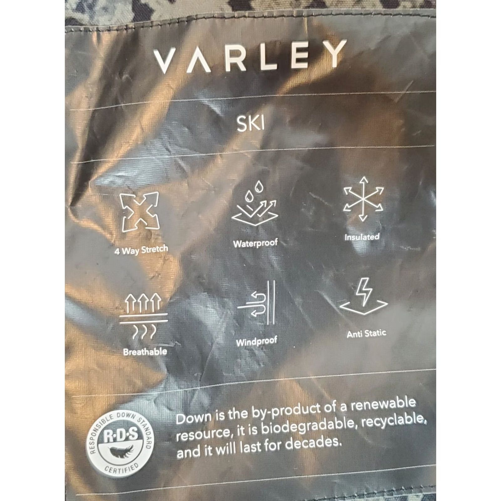 Varley Varley Dorothy Ski Jacket Black Green Mono Boa Winter Down Puffer Women's S Size S / US 4 / IT 40 - 7 Thumbnail
