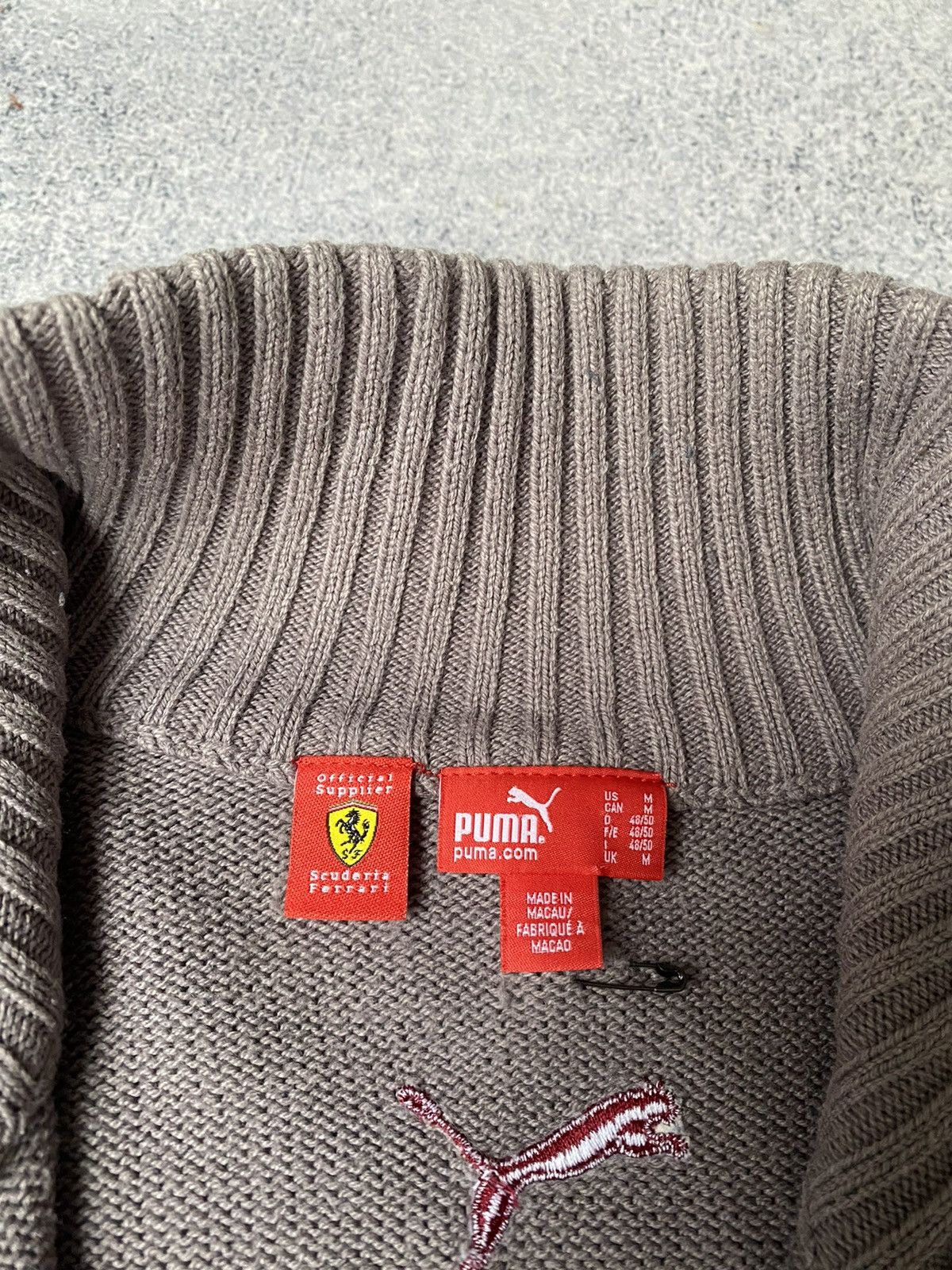 Ferrari × Vintage Vintage Puma Ferrari Racing Zip Sweater Size US M / EU 48-50 / 2 - 9 Thumbnail