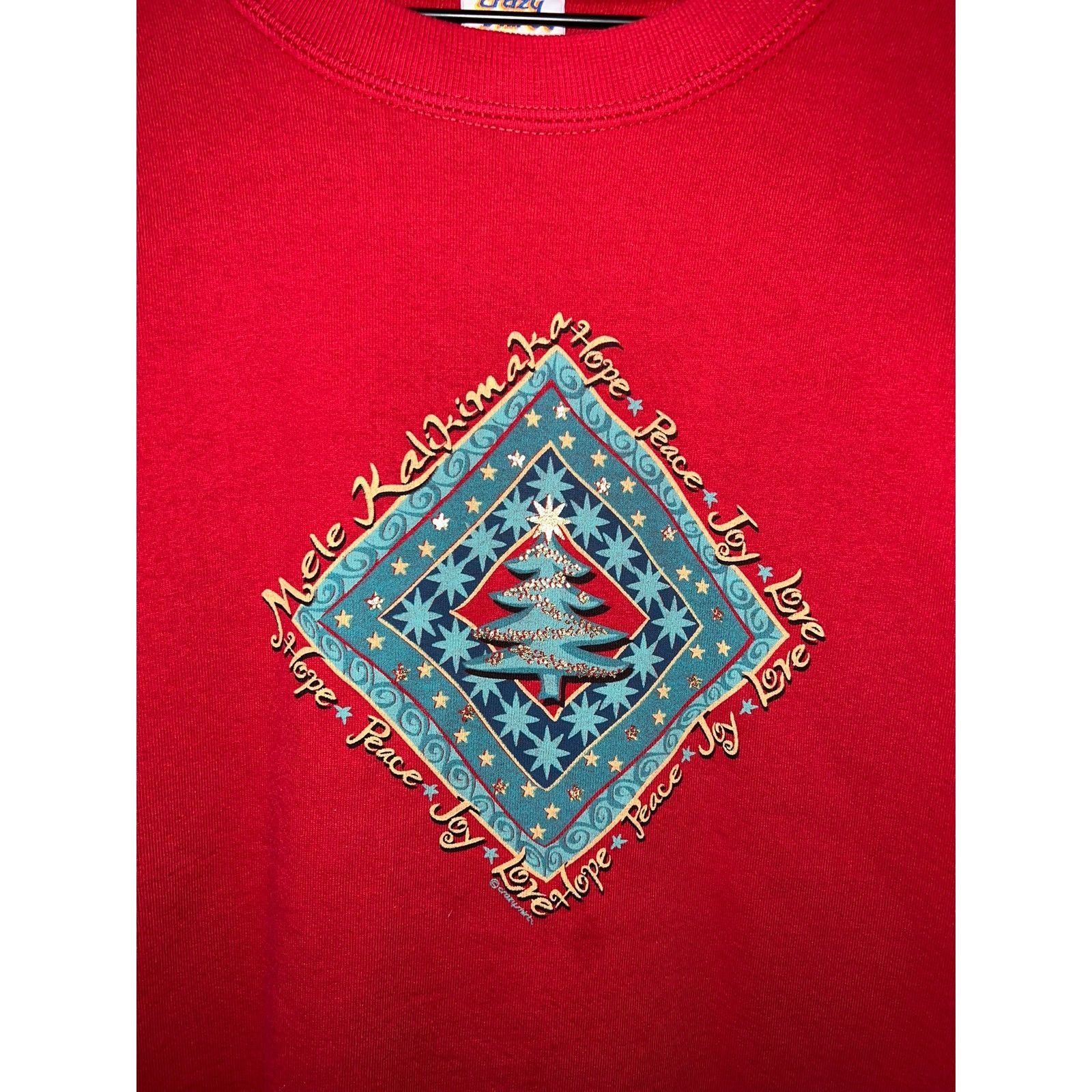 Other Vintage Crazy Shirts Sweatshirt Crewneck Mele Kalikimaka 90s Size US L / EU 52-54 / 3 - 2 Thumbnail