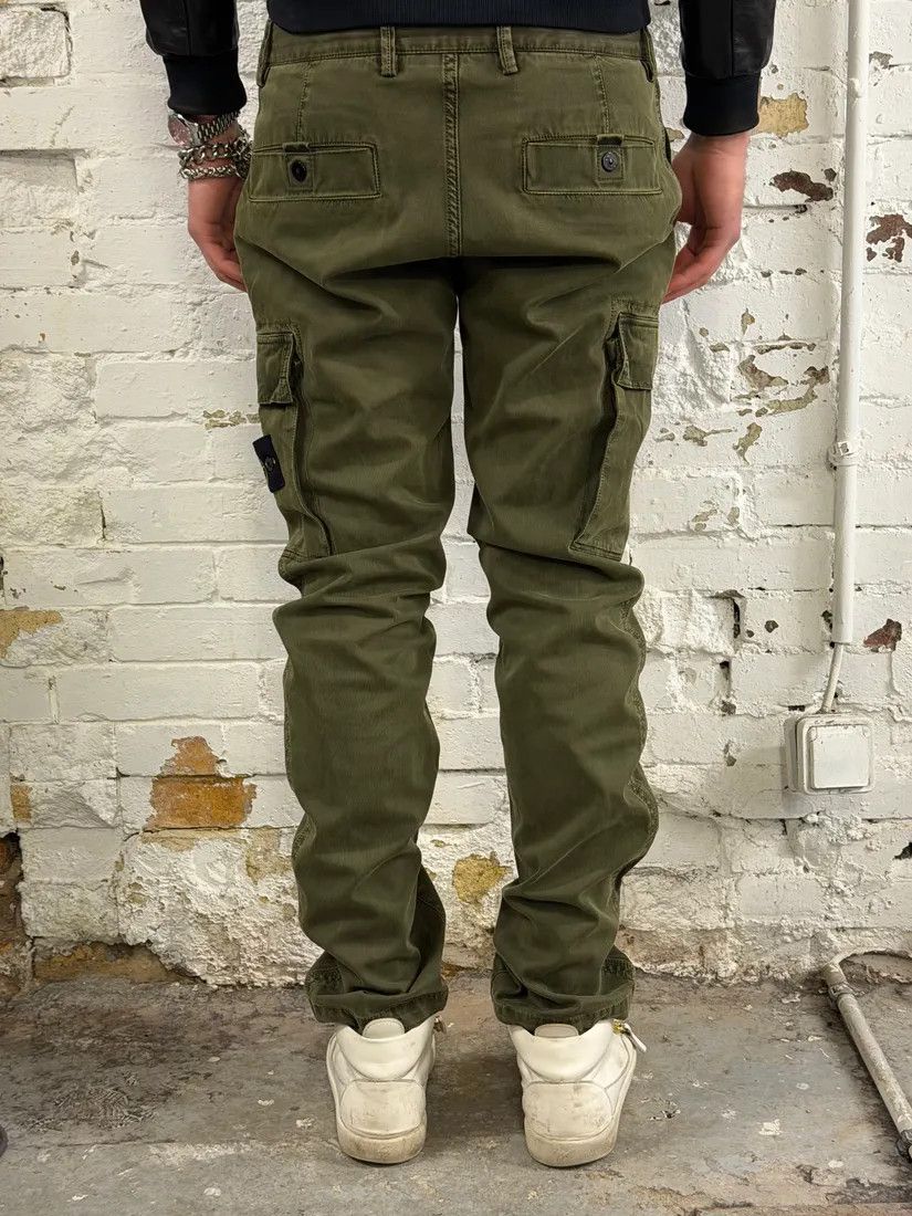 Stone Island Stone Island Khaki Green Cargo Pants Size US 31 - 4 Thumbnail