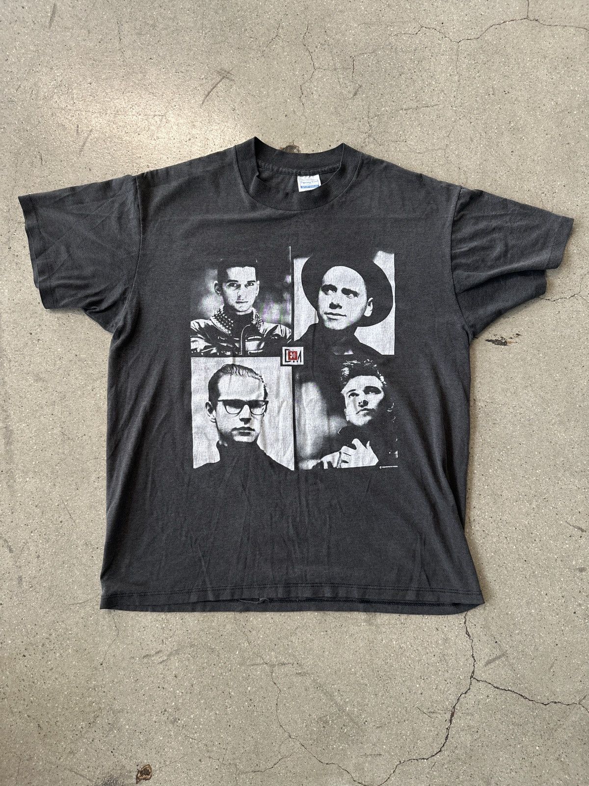 image of Vintage Depeche Mode Shirt. 1988 in Grey, Men's (Size XL)