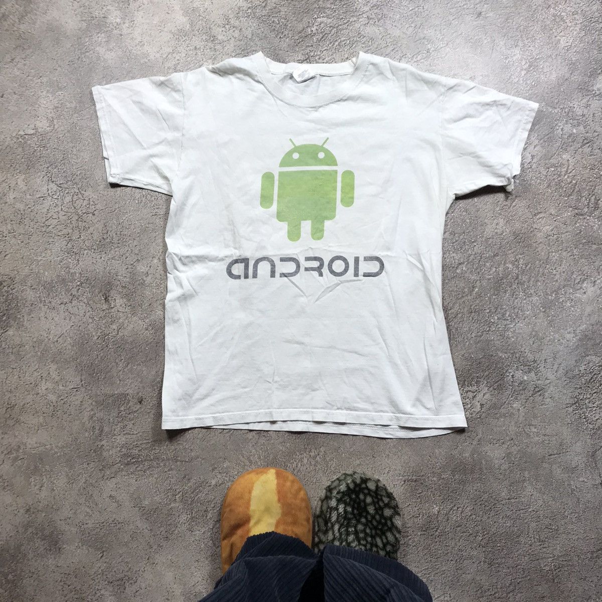 Vintage Vintage 90s Android Graphic Tee Y2K Streetwear Sun Faded M Size US M / EU 48-50 / 2 - 1 Thumbnail