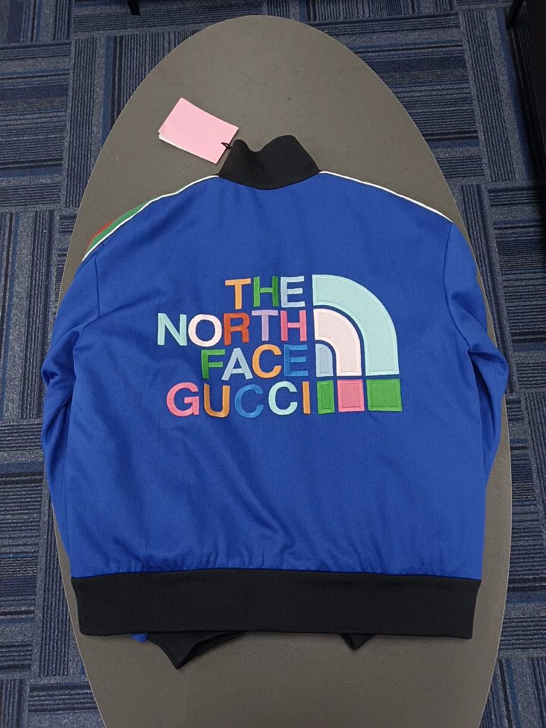 Gucci Gucci TNF co-branded embroidered logo long-sleeved zipper j Size US S / EU 44-46 / 1 - 2 Thumbnail
