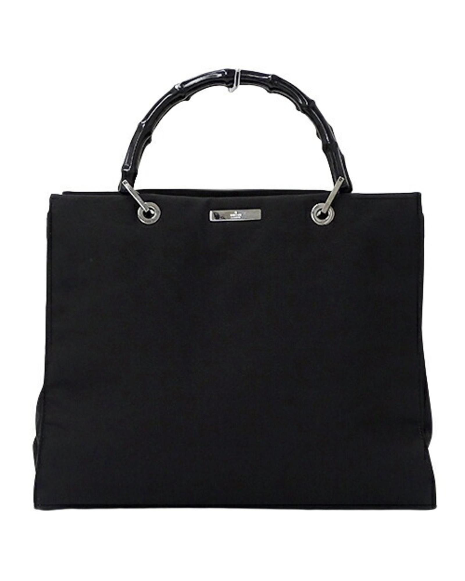 image of Classic And Elegant Gucci Bamboo Handbag in Black, Women's