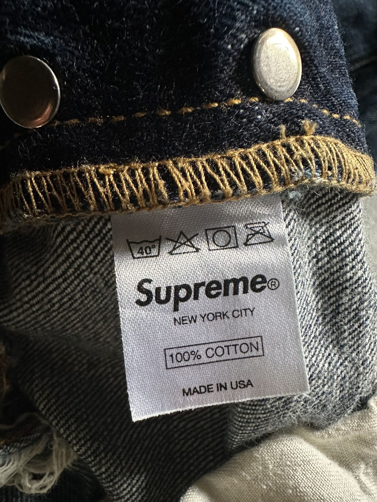 Supreme Supreme rusty wash selvedge denim jeans Size US 32 / EU 48 - 11 Thumbnail