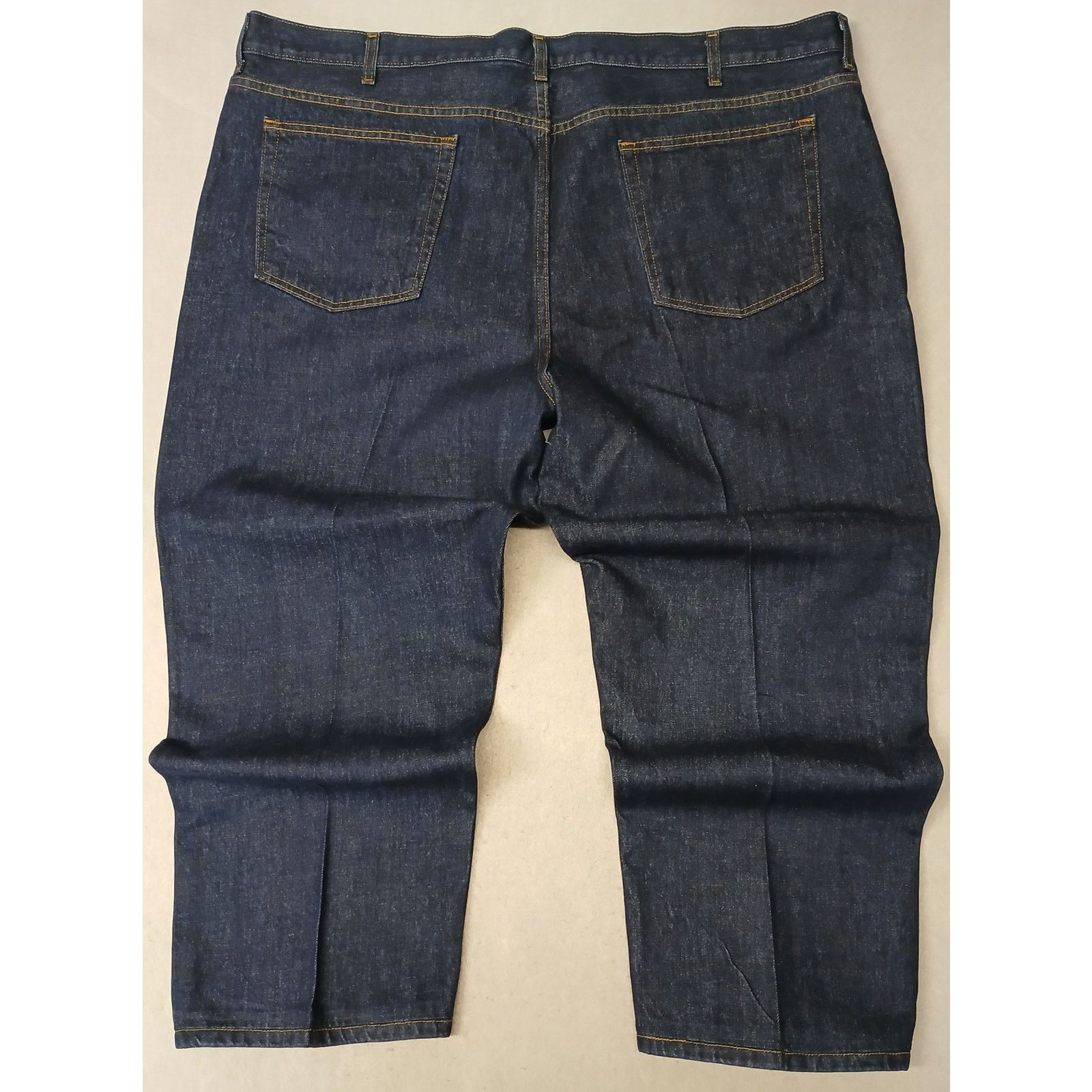 George George (50x30) Men's Straight Leg Relaxed Blue Denim Jeans Size US 34 / EU 50 - 7 Thumbnail