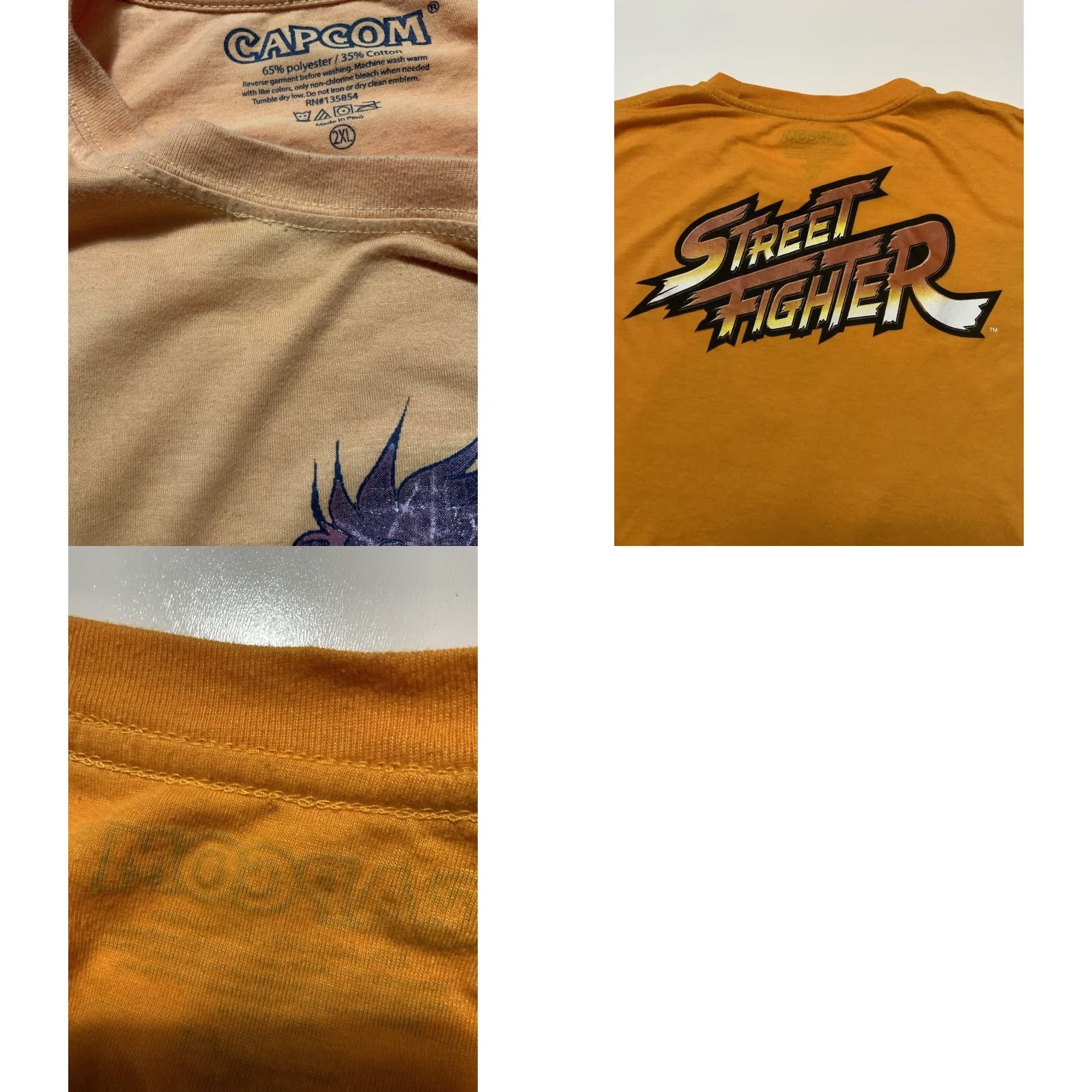 Vintage Capcom Street Fighter Ryu Japanese Fighting Video Game Graphic T-Shirt Sz. 2XL Size US XXL / EU 58 / 5 - 8 Thumbnail