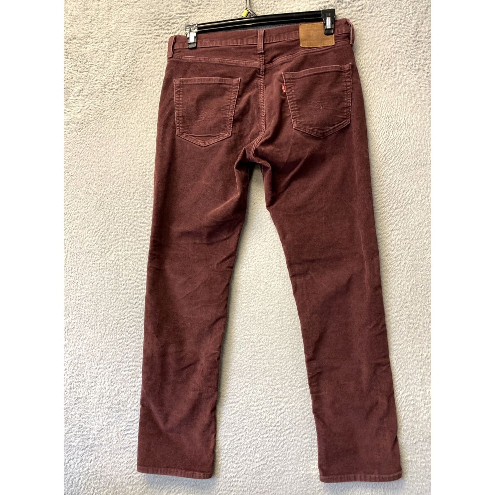 Levi's VINTAGE Levi’s 511 Corduroy Pants Straight 33x32 Light Maroon Men’s Regular Pant Size US 33 - 3 Thumbnail