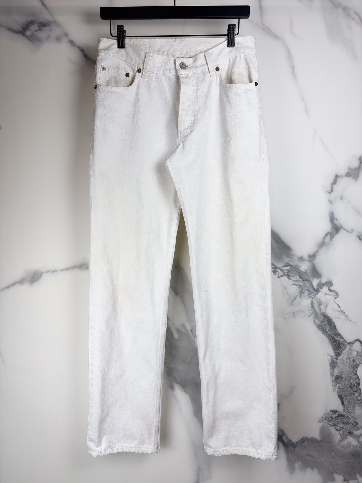 Gucci Gucci Tom Ford Vintage Straight Leg Denim Jeans White Size US 30 / EU 46 - 1 Thumbnail