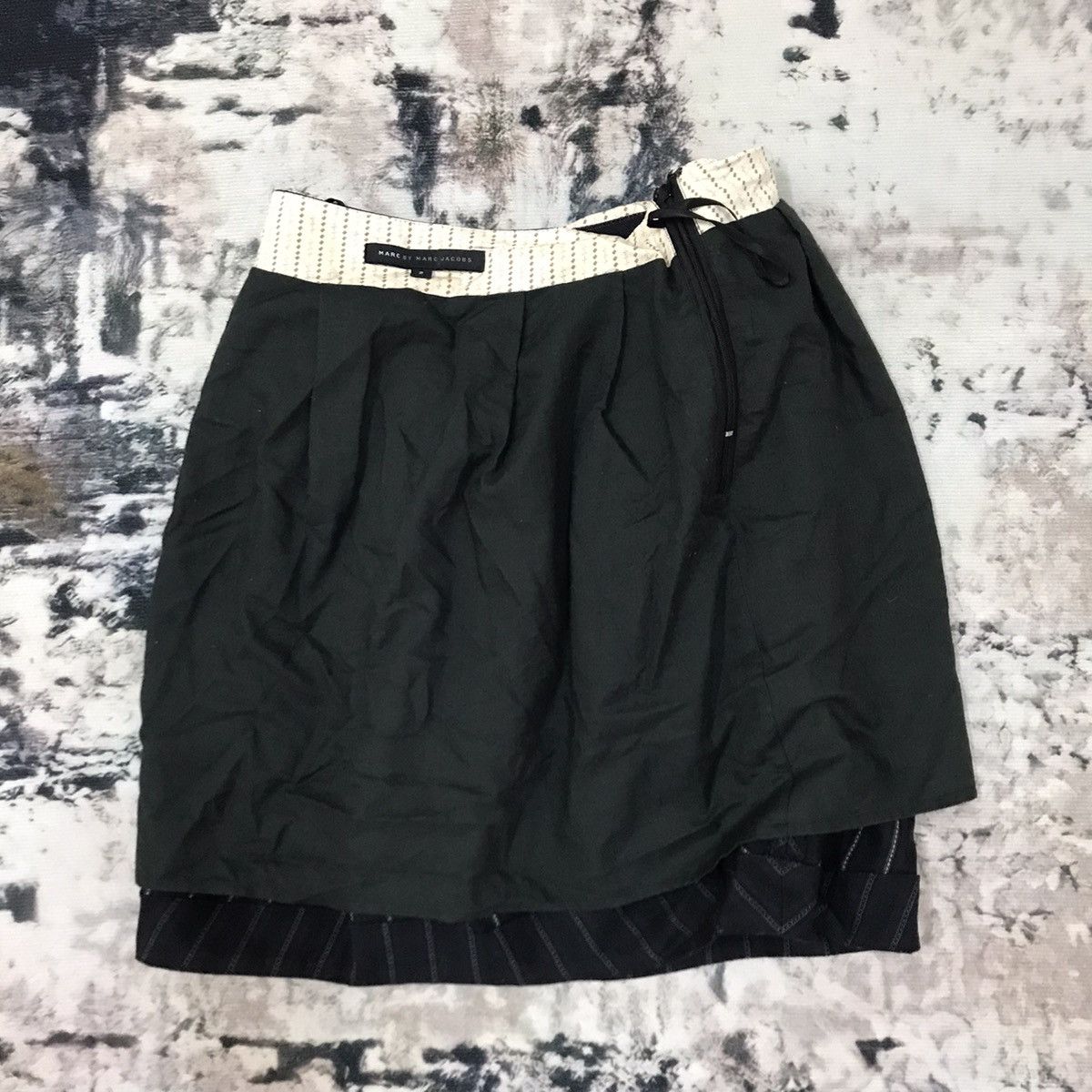 Designer × Japanese Brand × Marc Jacobs Marc by Marc Jacobs Double Breasted Wool Skirt Size 26" / US 2 / IT 38 - 4 Thumbnail