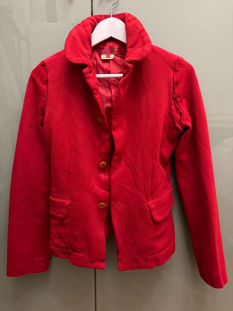 Comme des Garcons Comme des Garçons Women's Jacket in Red Size US XS / EU 42 / 0 - 1 Thumbnail