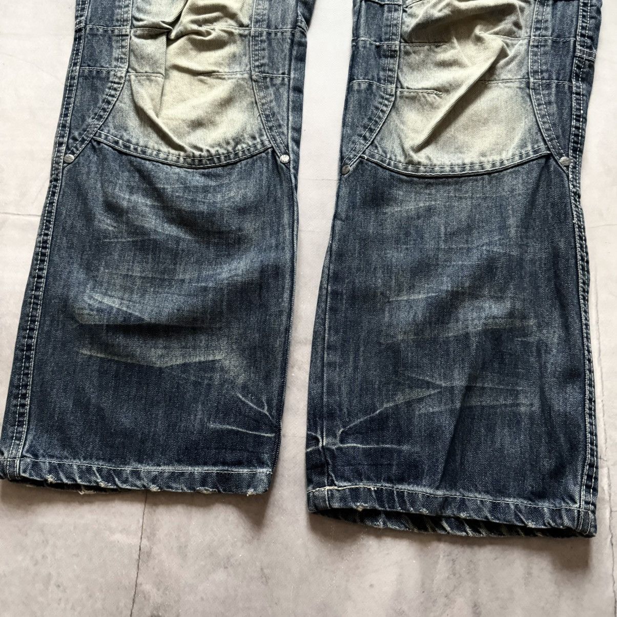 Hysteric Glamour Vintage Double Waist Faded Jeans Hysteric Glamour Vibe Y2K Size US 33 - 6 Thumbnail