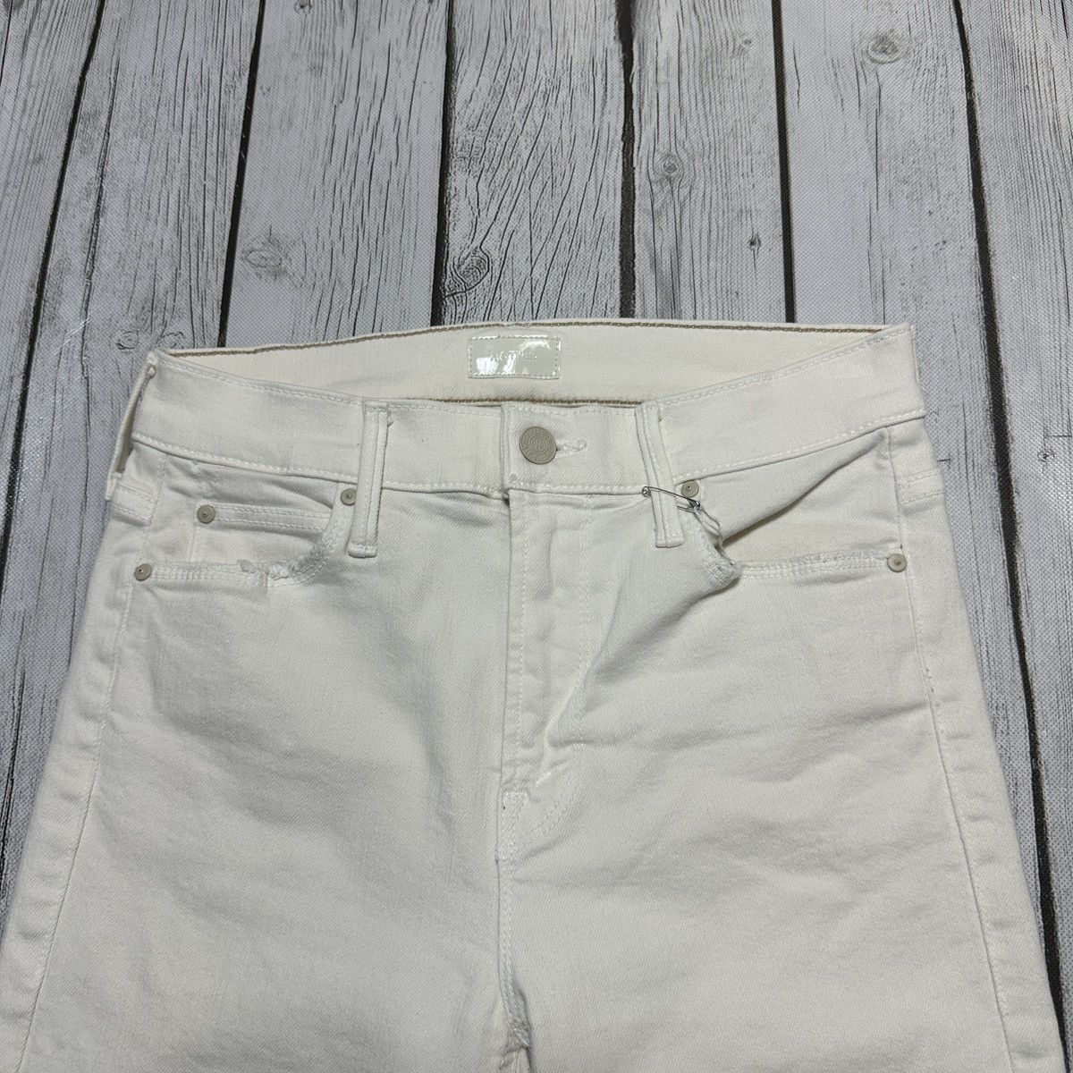 MOTHER Mother Mid Rise Dazzler Crop Fray jeans Size 25" / US 0 / IT 36 - 3 Thumbnail