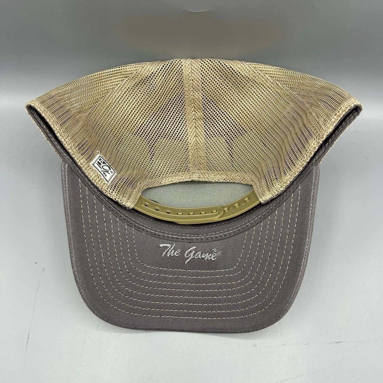 The Game The Game Trucker Hat Men Gray Blank Plain Snap Back Cotton Size ONE SIZE - 3 Thumbnail