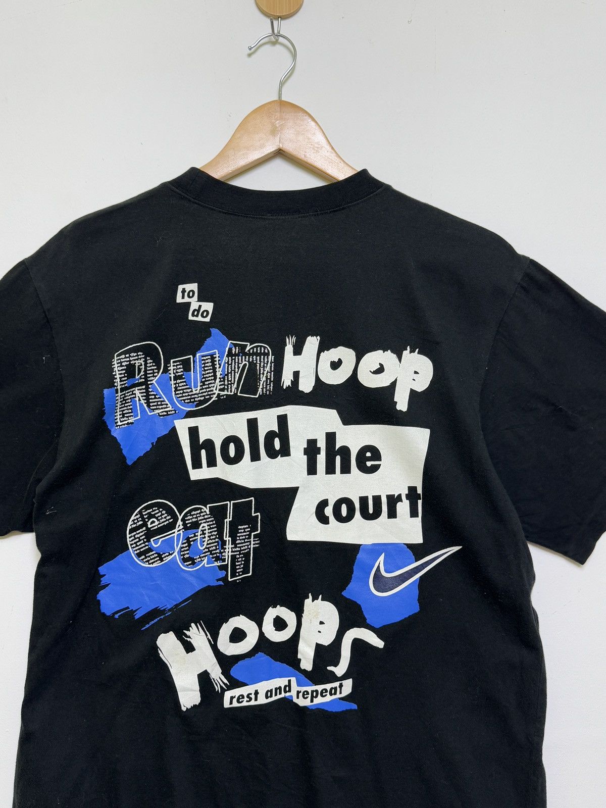 Nike VINTAGE NIKE RUN HOOP EAT HOOPS SINGLE STITCH TEE Size US M / EU 48-50 / 2 - 10 Thumbnail