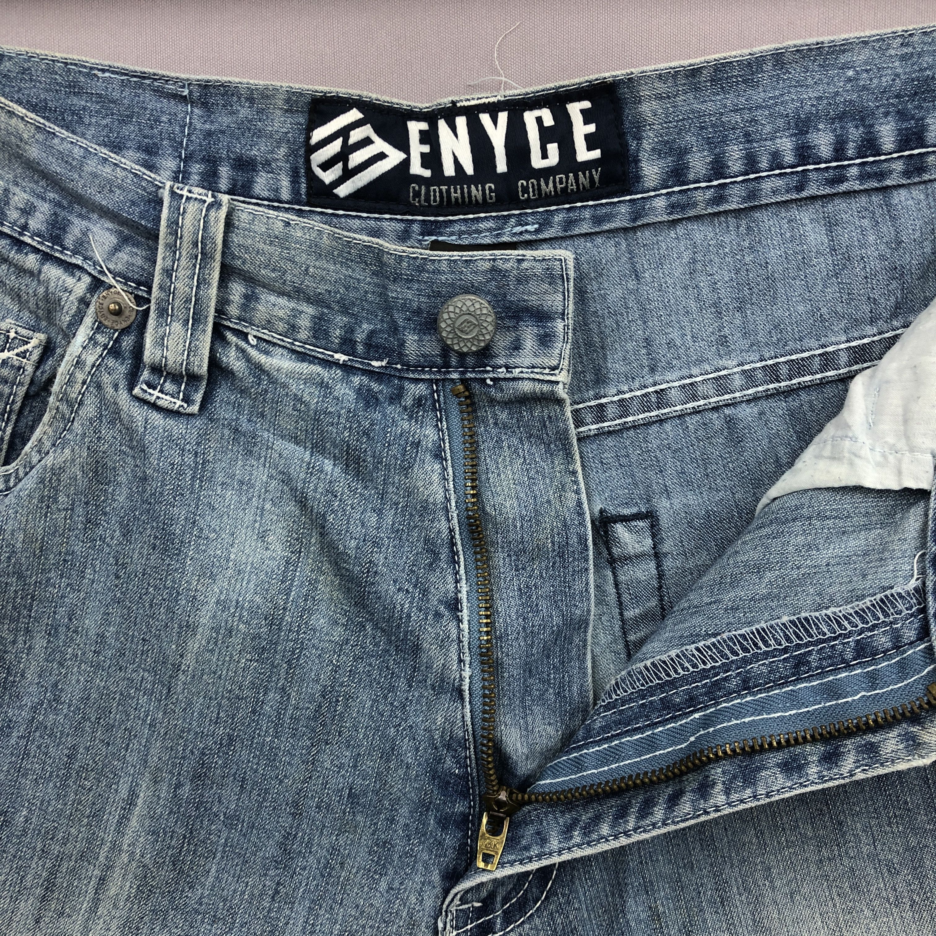 Enyce Crazy Vintage Y2K/2000s Enyce Baggy Jeans Faded Skater Denim Size US 32 / EU 48 - 6 Thumbnail