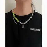 Other 💥Green Braded Gemstone Necklace Pendant Size ONE SIZE - 2 Thumbnail