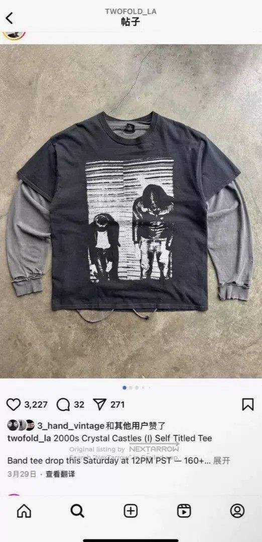 Vintage Vintage 00s Crystal Castles Madonna Tee. Size US XXL / EU 58 / 5 - 7 Thumbnail