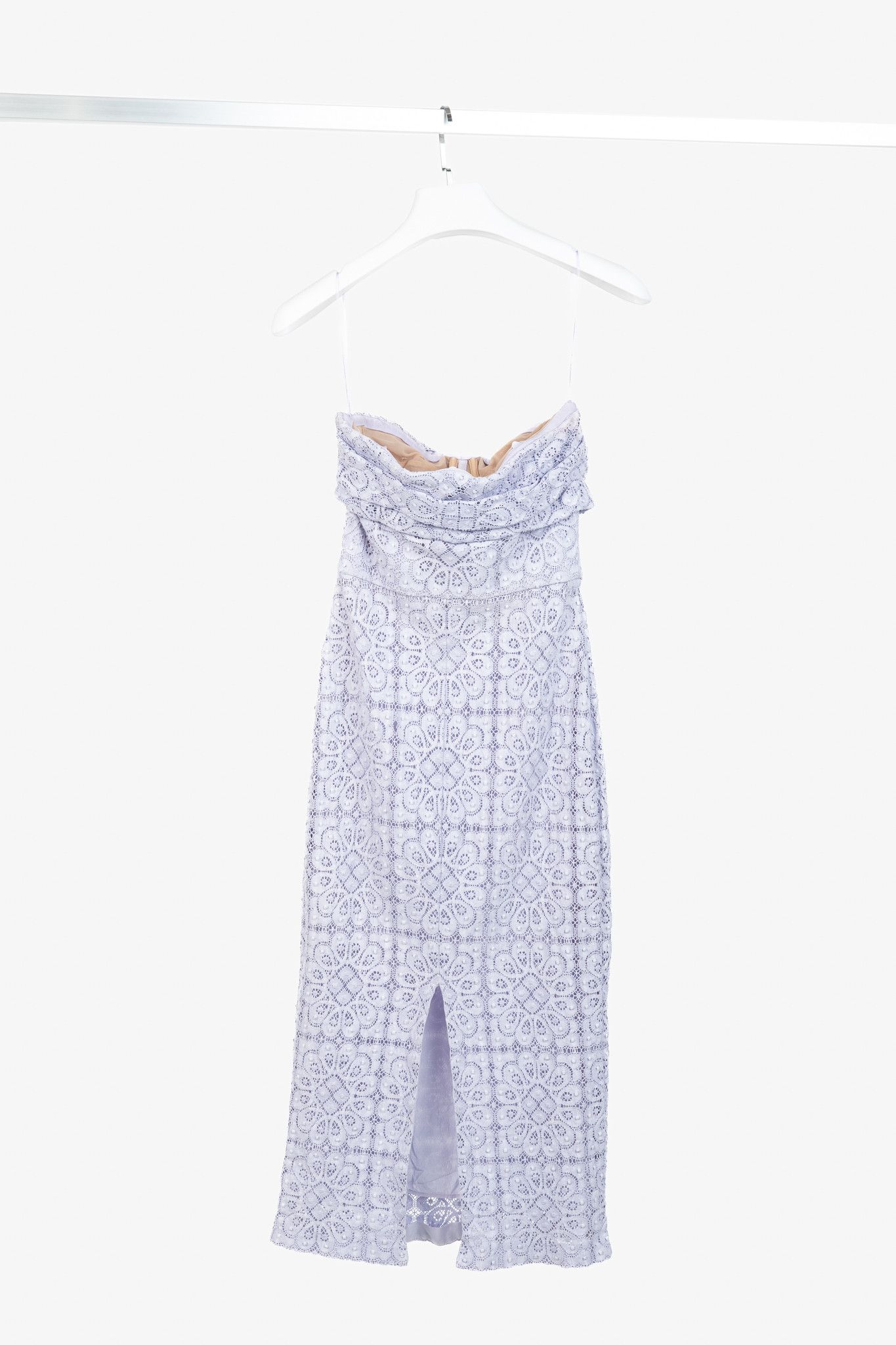 Burberry Prorsum Burberry Prorsum SS/14 Cotton Lace Bustier Strapless Dress Size M / US 6-8 / IT 42-44 - 2 Thumbnail