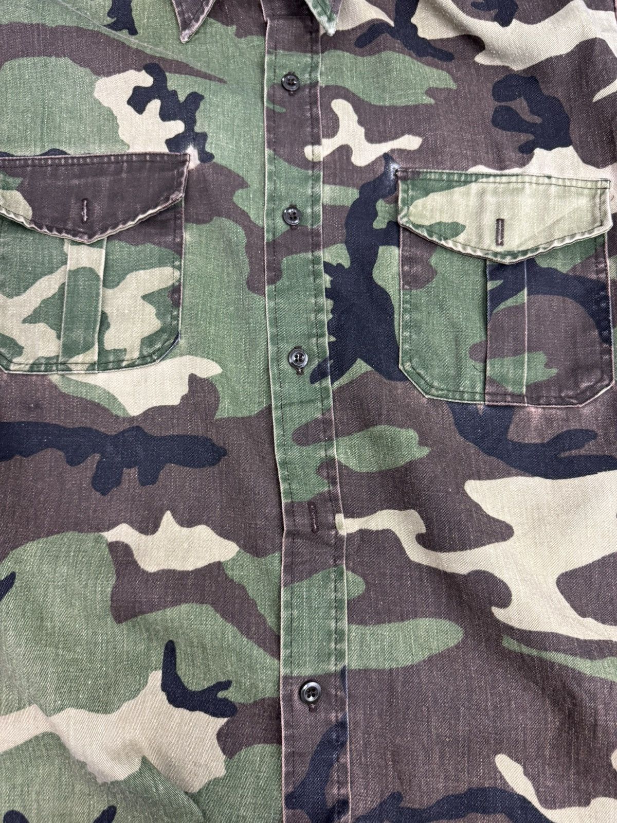 Vintage Vintage Big Smith camouflage Army Shirt Size US L / EU 52-54 / 3 - 7 Thumbnail