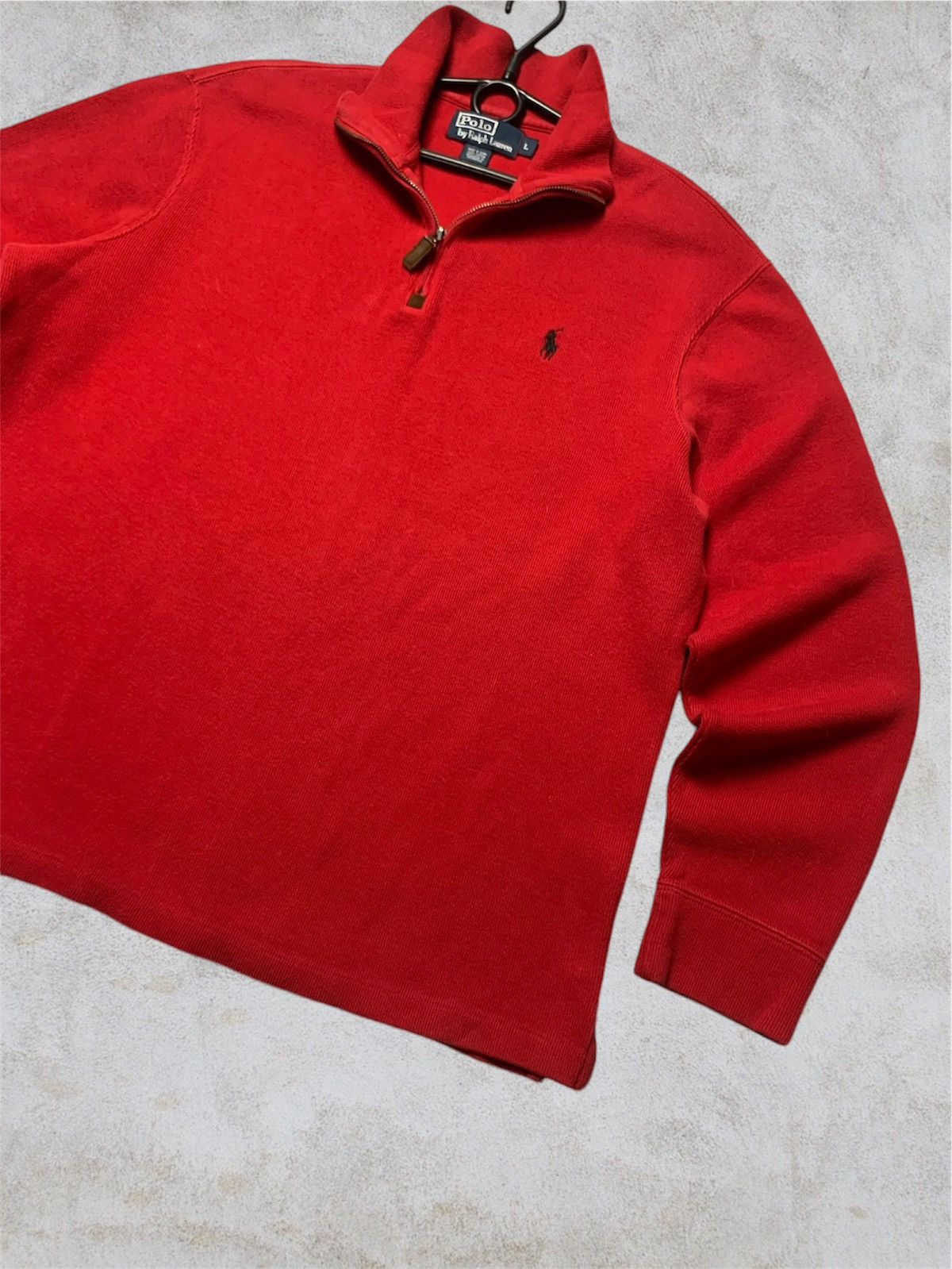 Vintage Polo Ralph Lauren vintage 1/3 zip sweater Size L Size US L / EU 52-54 / 3 - 1 Thumbnail