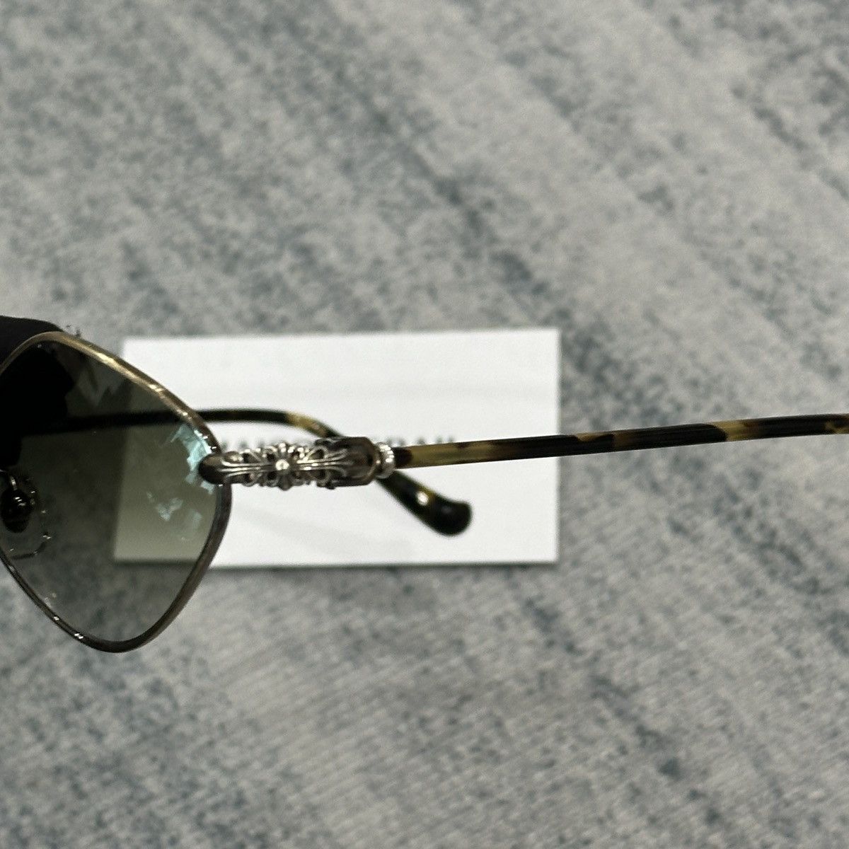 Chrome Hearts CHROME HEARTS DIAMOND DOG ANTIQUE GOLD HOLLYWOOD SUNGLASSES Size ONE SIZE - 5 Thumbnail
