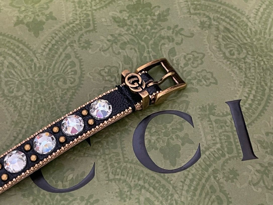 Gucci Gucci GG logo leather bracelet Size ONE SIZE - 3 Thumbnail