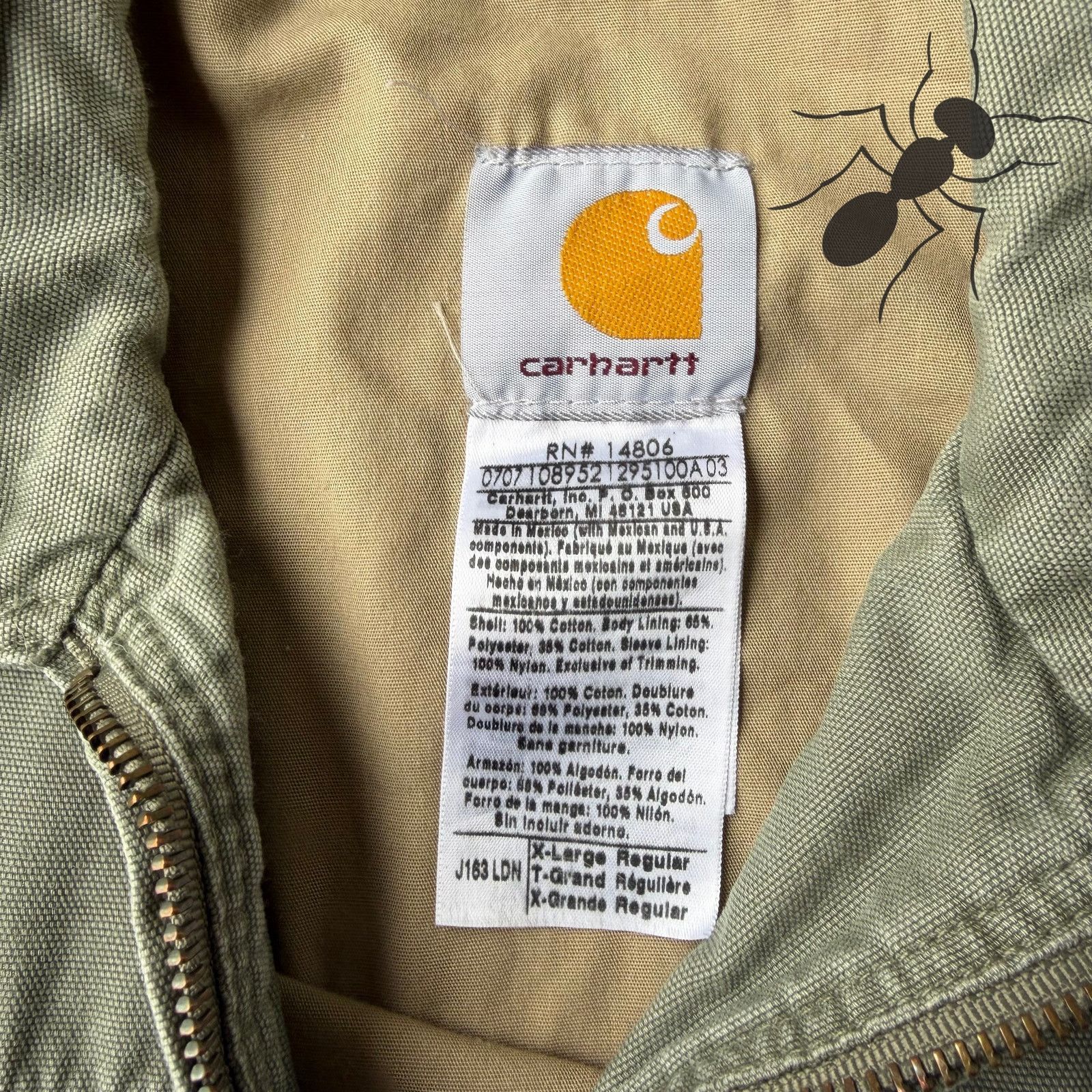 Carhartt × Vintage Carhartt J163 LDN green bomber work wear jacket Size US XL / EU 56 / 4 - 5 Thumbnail