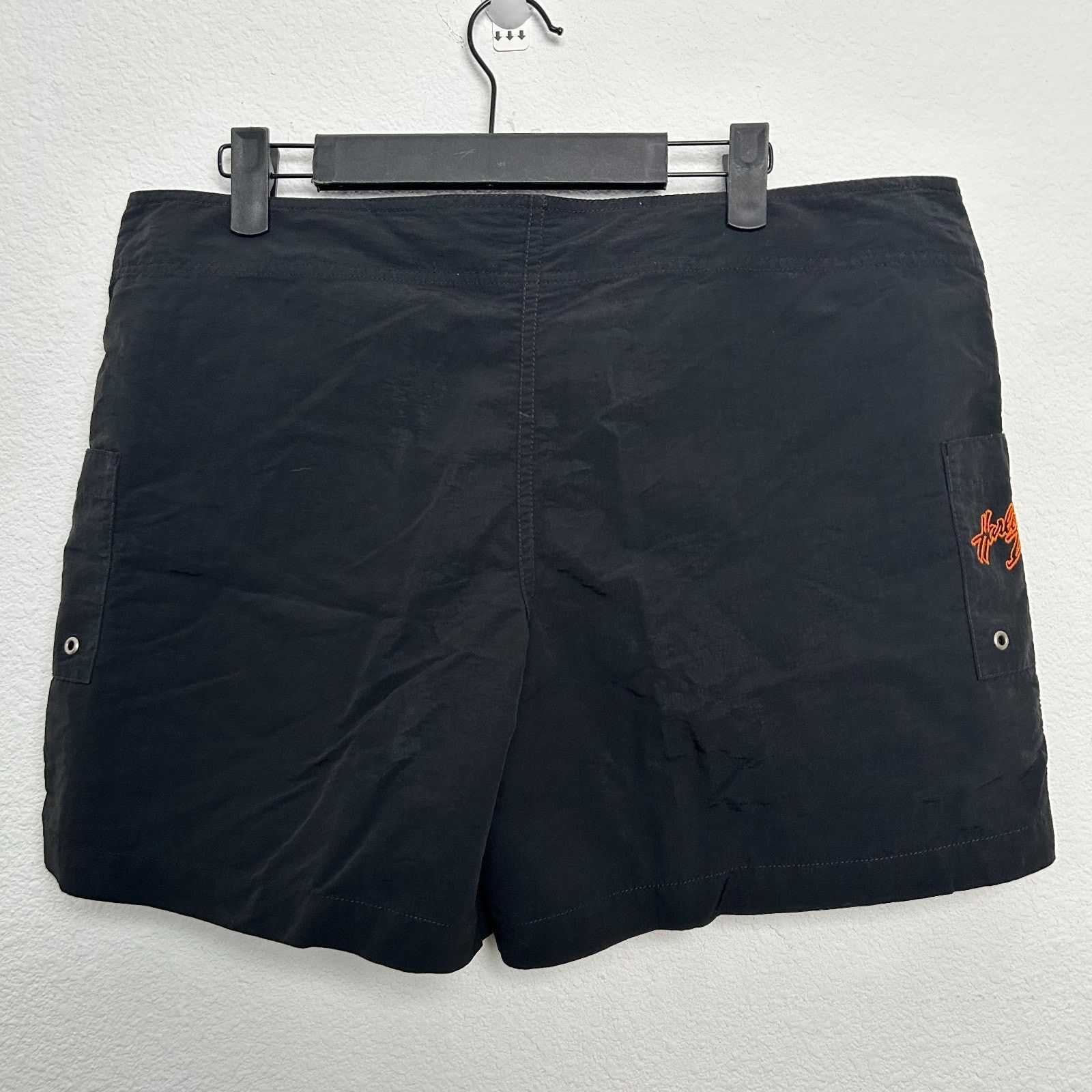 Harley Davidson Harley Davidson Board Shorts Womens Large Black 100% Nylon Size 30" / US 8 / IT 44 - 2 Thumbnail