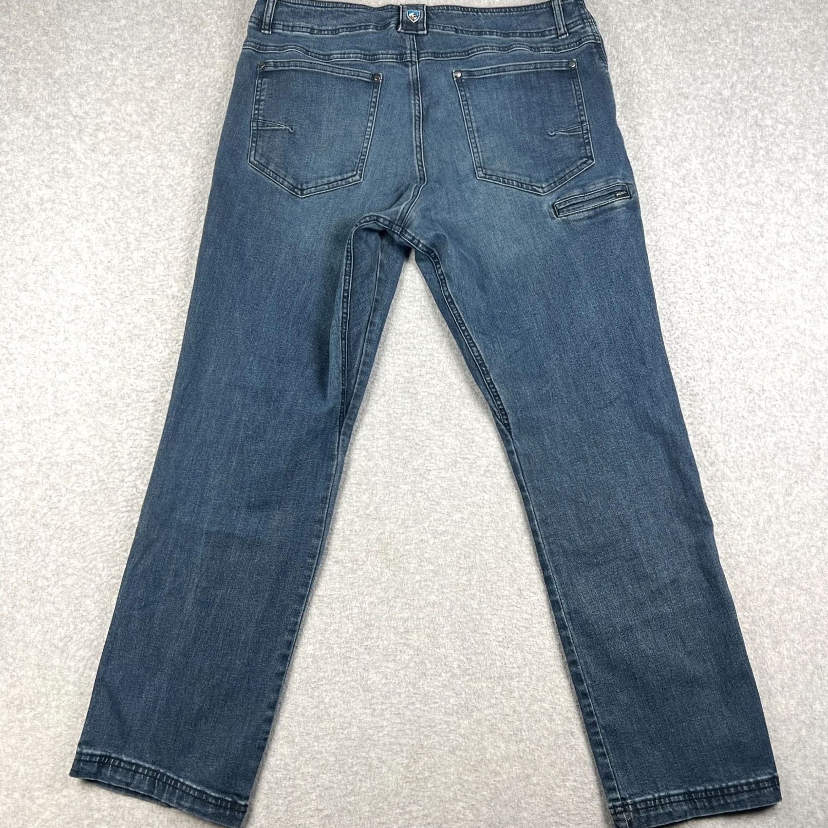 Denime Kuhl Klassik Fit Denim Jeans Stretch Hiking 38x32 Mens Blue Indigo Pants Jeans Size US 38 / EU 54 - 2 Thumbnail