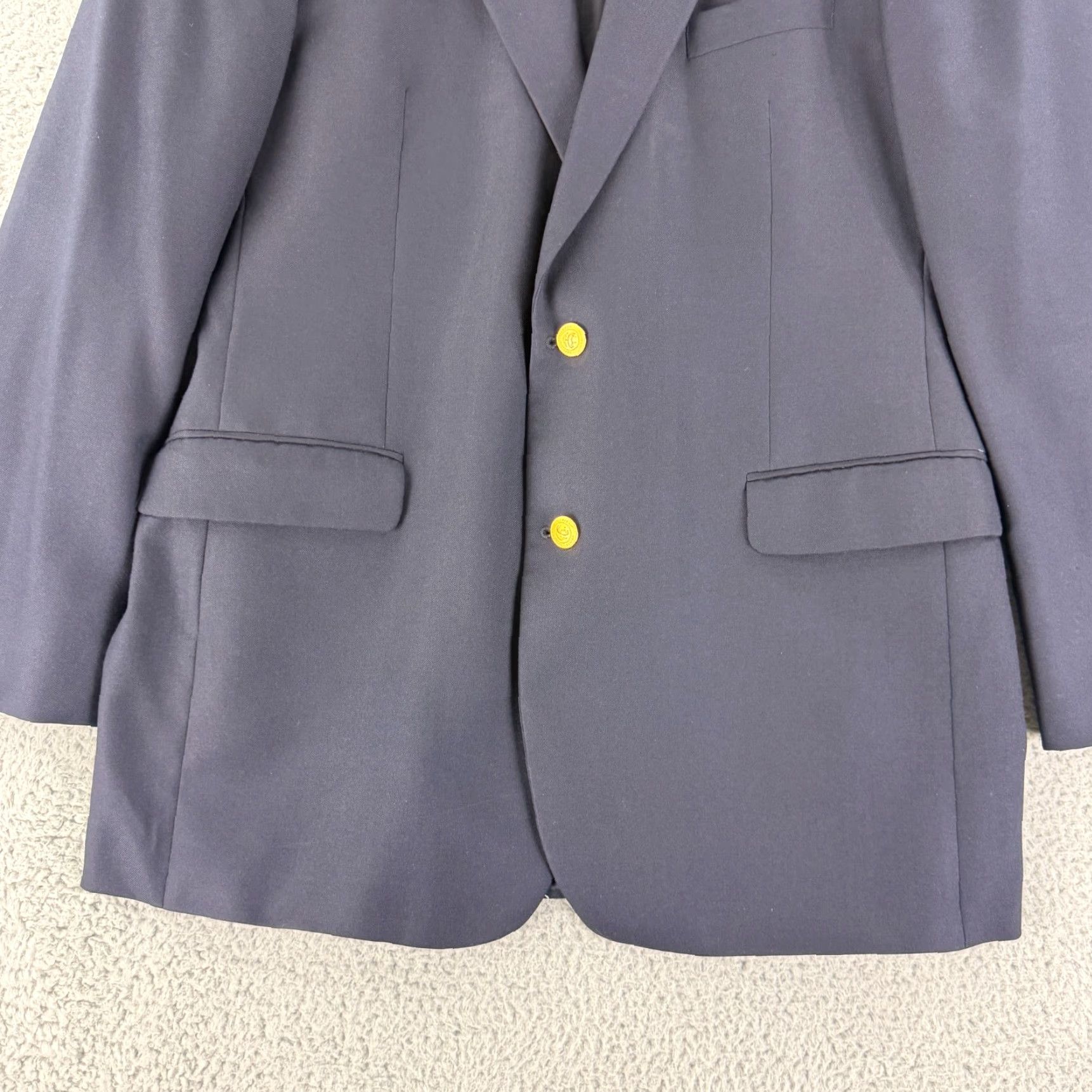 Brooks Brothers Brooks Brothers 346 Blazer Shirt Mens Size 44 Blue Wool Cashmere Business City Classic Designer Size 44R - 7 Thumbnail