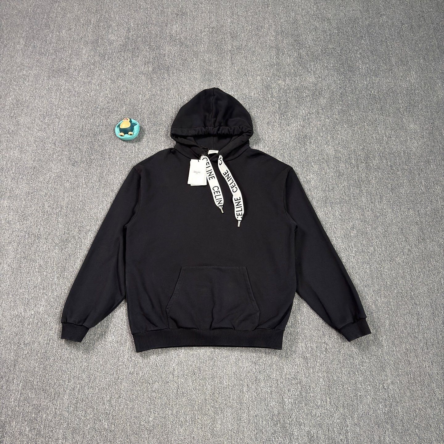 Celine Celine Logo Drawstring Hoodie Size XXL Size US XXL / EU 58 / 5 - 1 Thumbnail