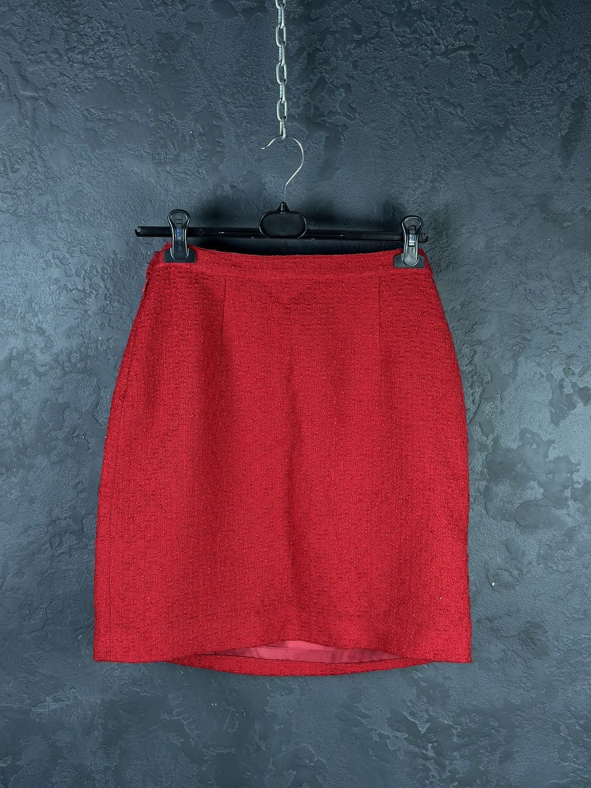 Versace × Vintage Archive!! VERSACE Classic V2 80s Red Skirt Jacket Suit Wool Size M / US 6-8 / IT 42-44 - 21 Thumbnail